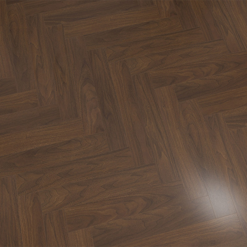 HDF Dark Herringbone Laminate Flooring