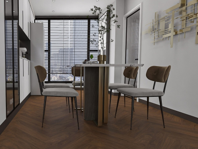 Revêtement de sol stratifié à chevrons : le style rencontre la praticité — Avantages et inconvénients