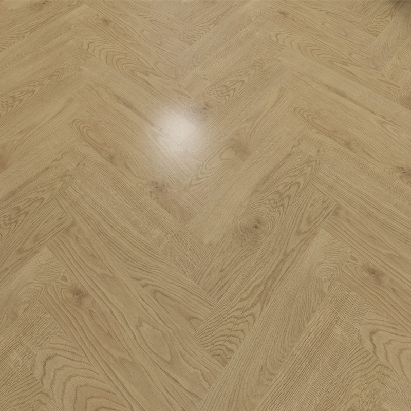 Light Brown Herringbone Laminate Flooring
