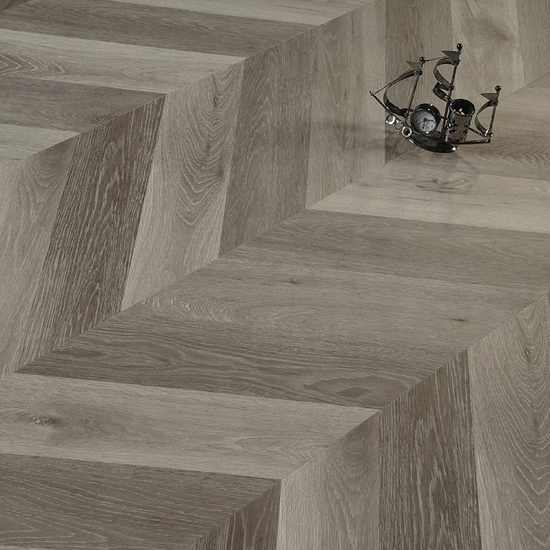 12mm Grey Fishbone Unilin Laminate Wood Flooring