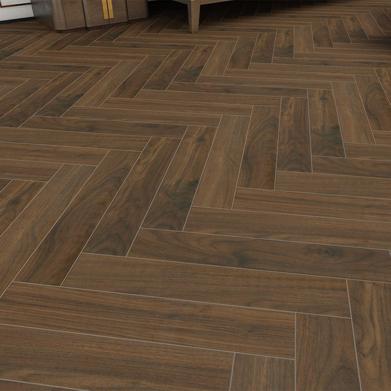 Walnut Herringbone Laminate Flooring