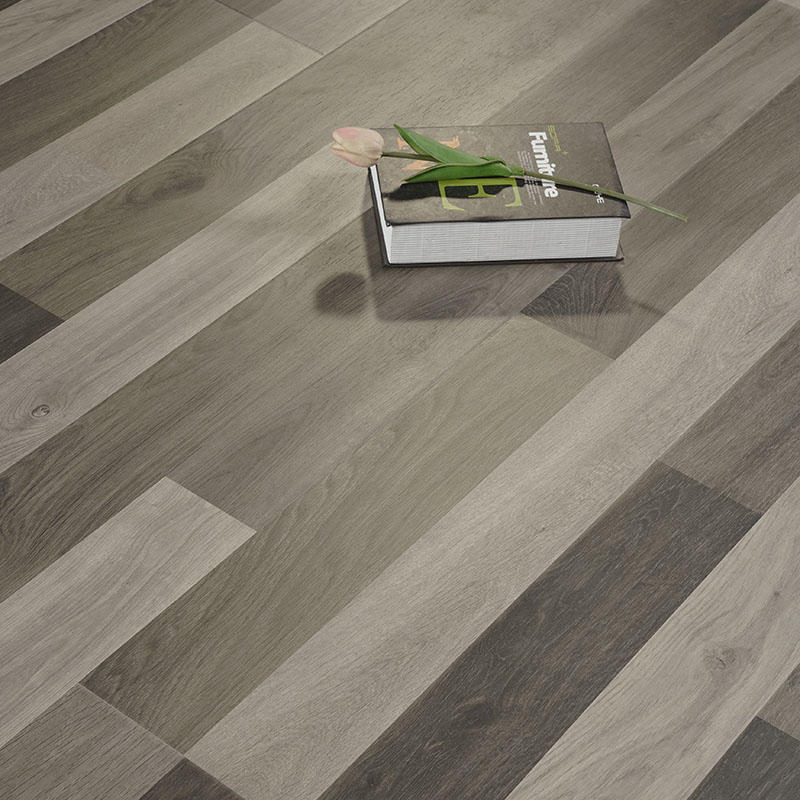 Dark Grey Aesthetic Layered Laminate Wood Flooring