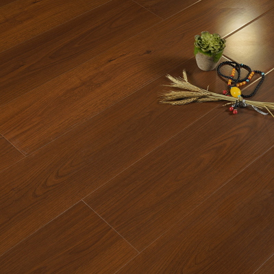 Dark Brown Oak Mirror Suface 70° Laminate Wood Flooring