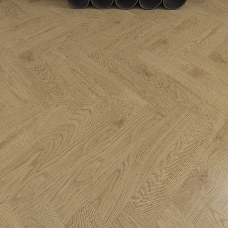 Light Brown Herringbone Laminate Flooring