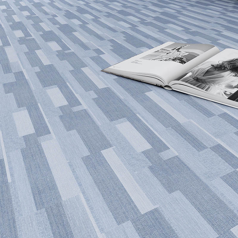 Цветной ковровый зернистый виниловый пол SPC