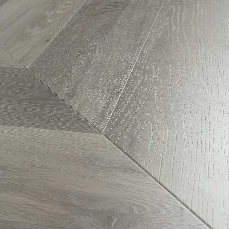 12mm Grey Fishbone Unilin Laminate Wood Flooring