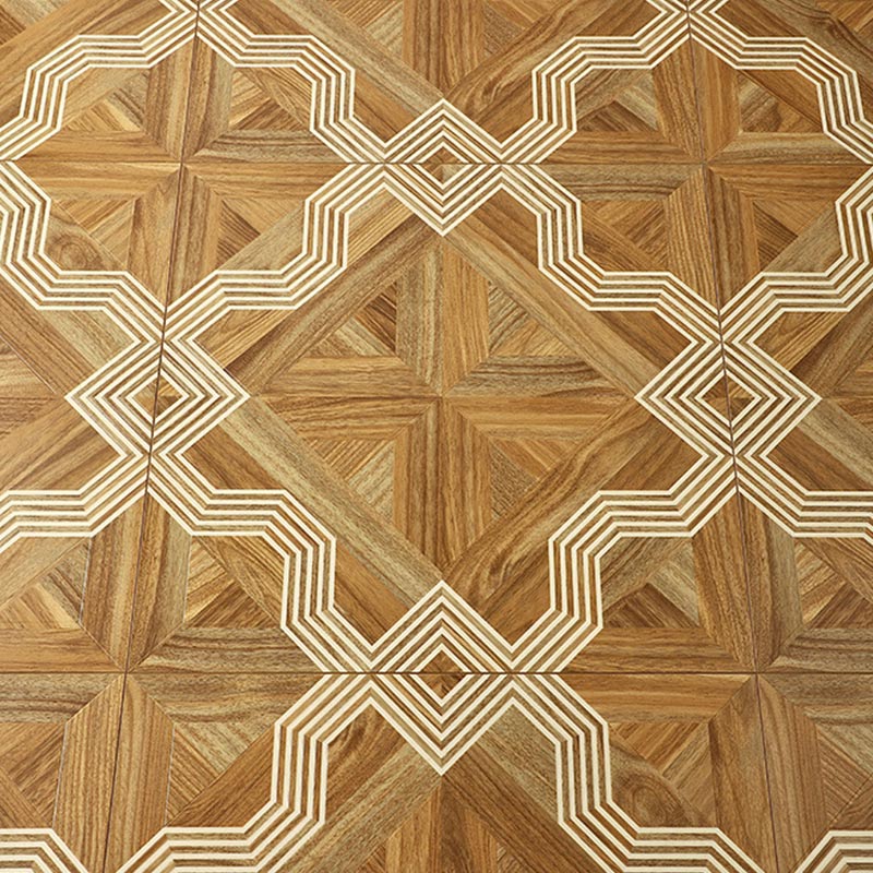 Moisture Resistant Bright Color Wooden Parquet Laminated Flooring