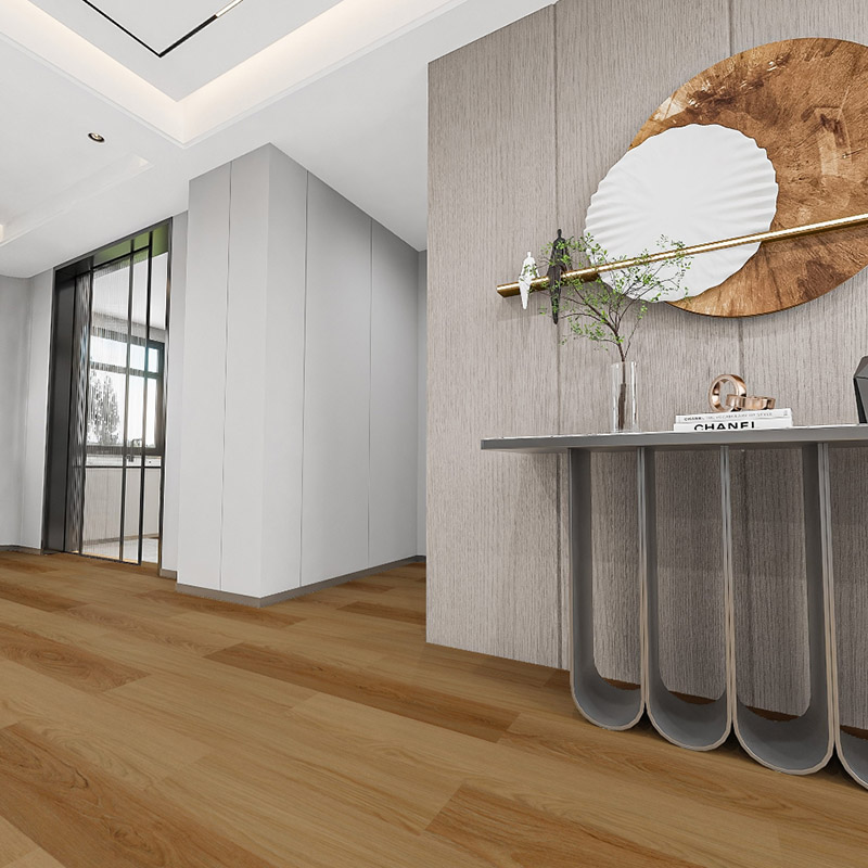 أرضيات فينيل SPC مقاومة للماء بسمك 6 مم مع حبيبات خشبية