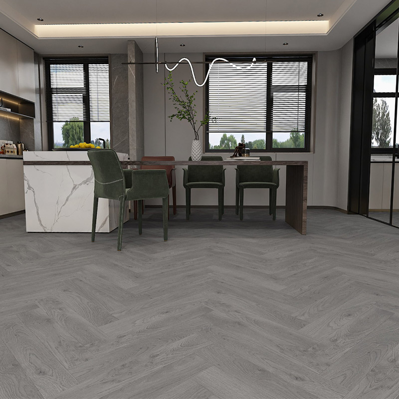 Grey Herringbone Laminate Flooring