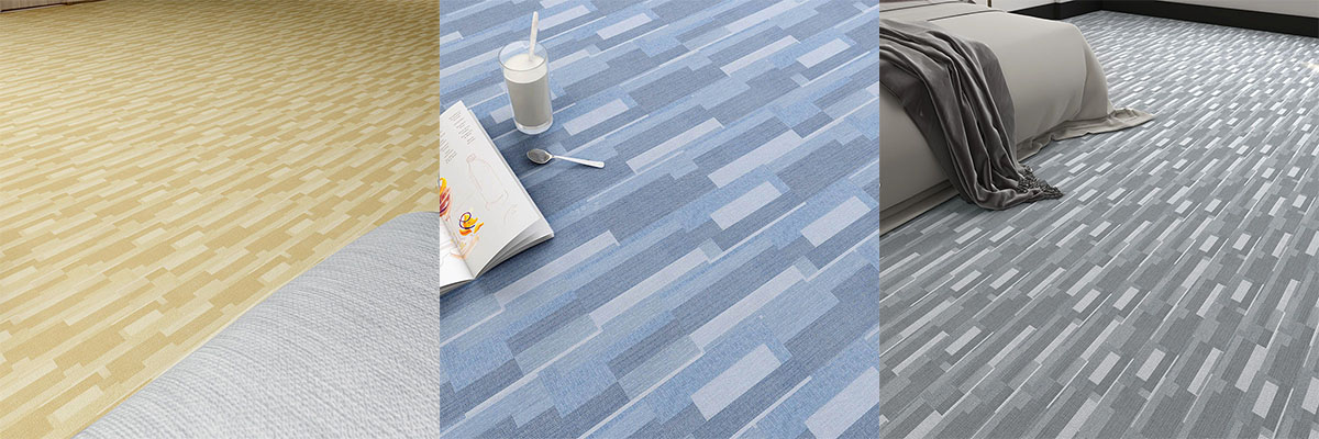 Виниловое напольное покрытие SPC с разноцветным ковровым покрытием.jpg