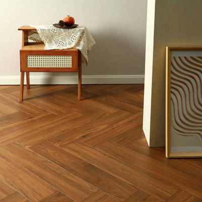 12mm AC4 Graphic Design Customized Herringbone Laminate Flooring
