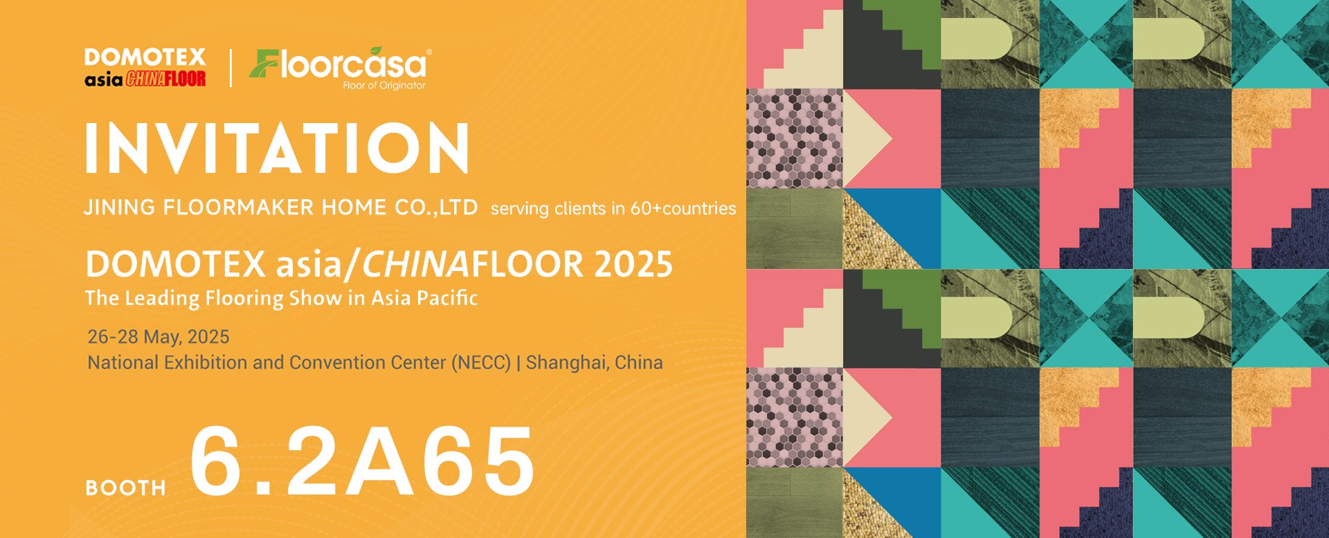 Welcome To China FLOORMAKER Booth At DOMOTEX 2025 Welcome To China FLOORMAKER Booth At DOMOTEX 2025