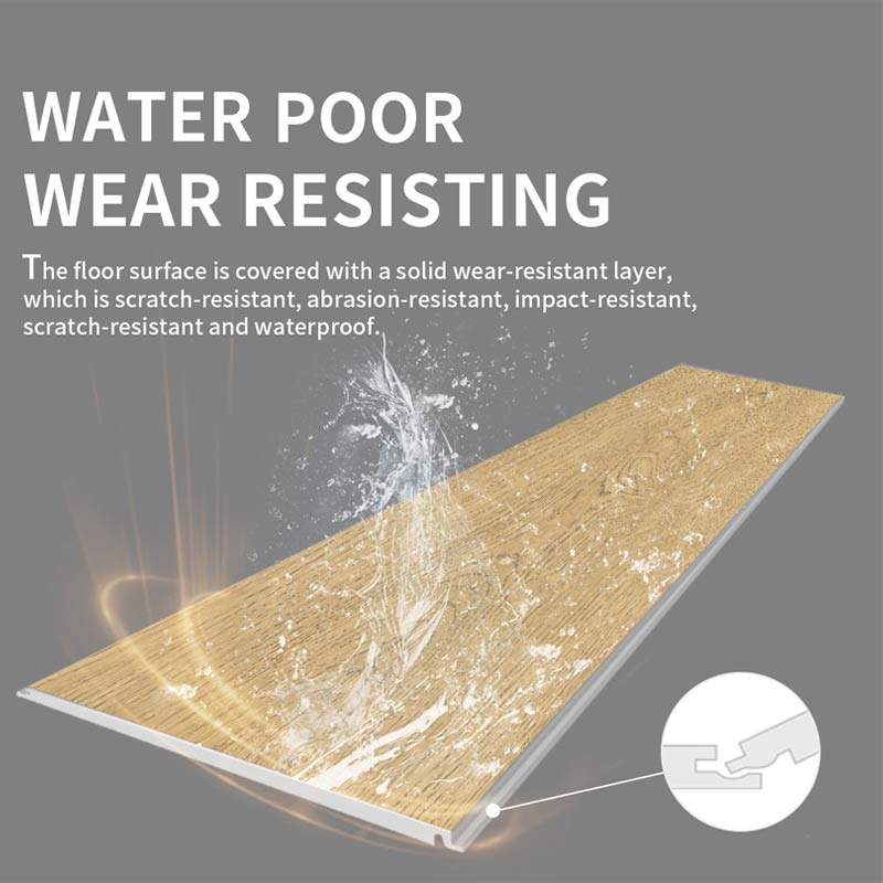 Indoor Waterproof 4mm 5mm 6mm 8mm Wood Grain Rigid Core PVC Plastic Plank Interlocking Click Lock SPC Vinyl Flooring