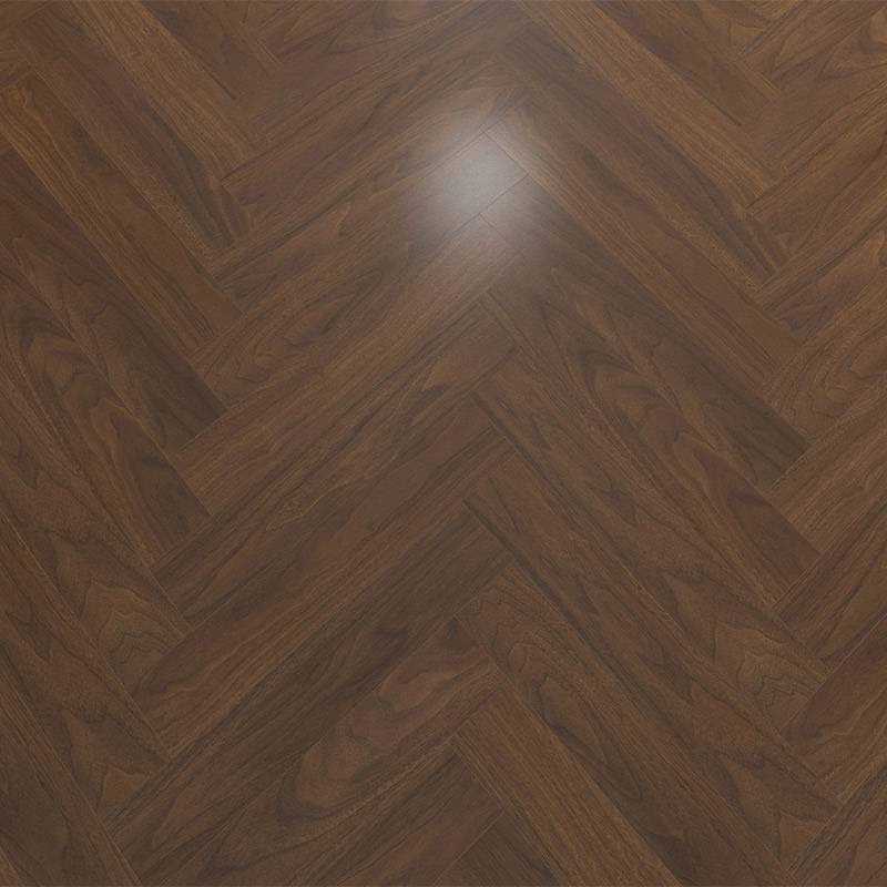 HDF Dark Herringbone Laminate Flooring