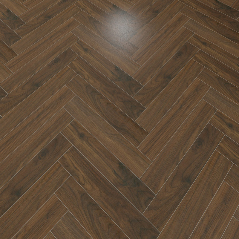 Walnut Herringbone Laminate Flooring