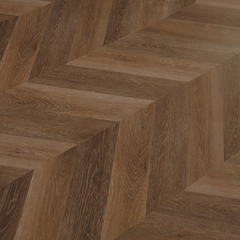HDF AC4 Brown Fishbone Laminate Flooring