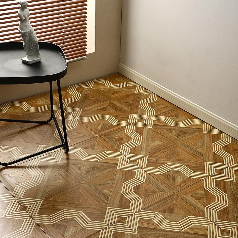 Moisture Resistant Bright Color Wooden Parquet Laminated Flooring