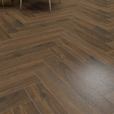 Walnut Herringbone Laminate Flooring